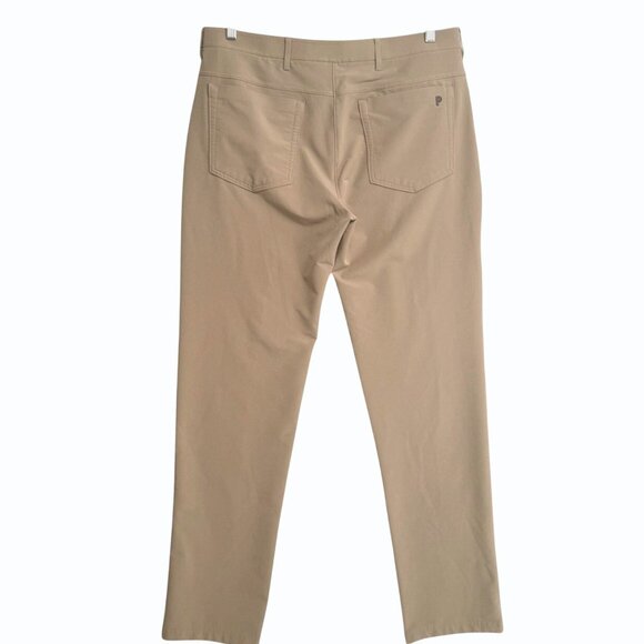 Public Rec Everyday Golf Performance Tech 5 Pocket Pants Beige Mens 38/36 Stretc - Picture 5 of 12
